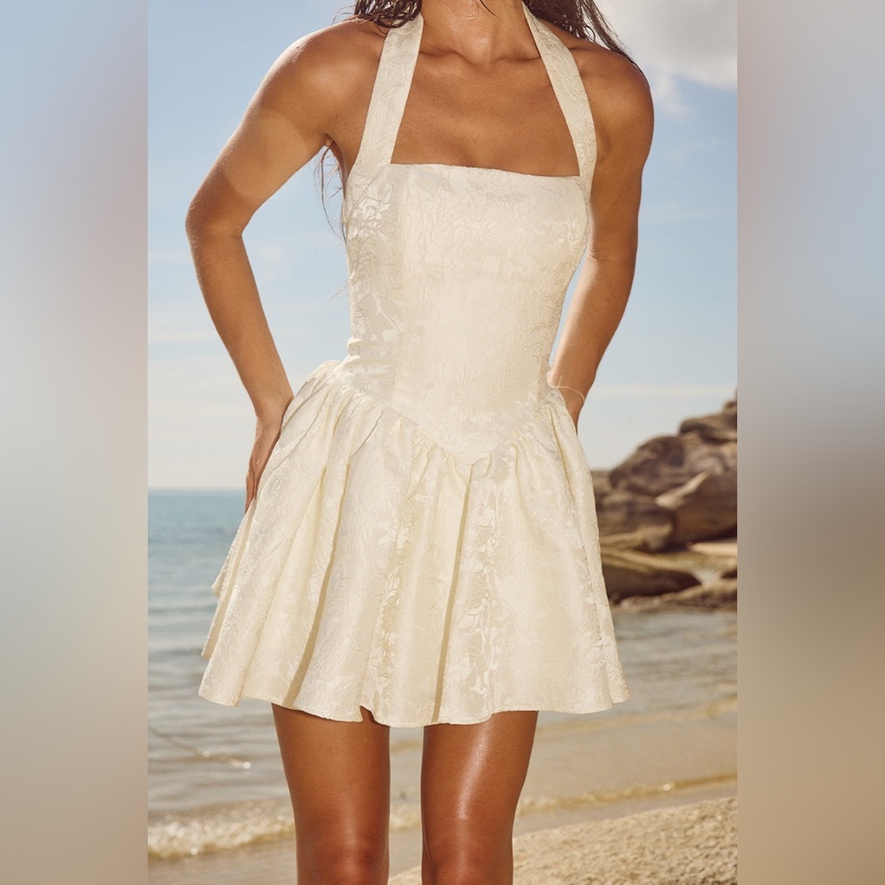 Ivory White Mini Dress
